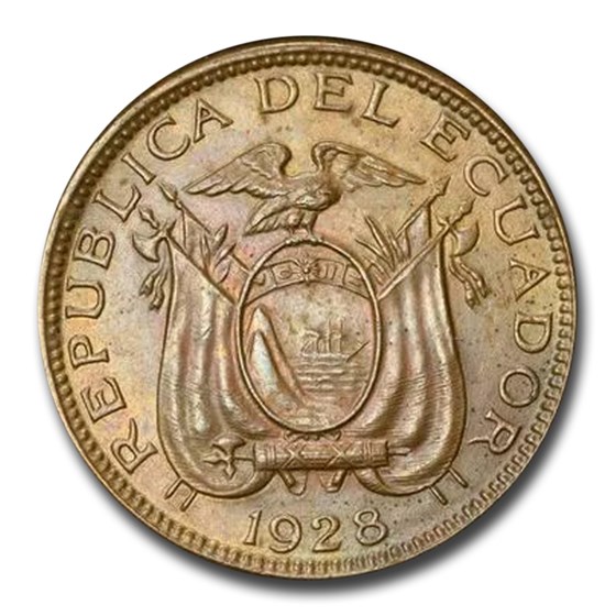 1928 Ecuador Centavo MS-63 PCGS (Brown) 1928 Ecuador Centavo MS-63 PCGS (Brown)