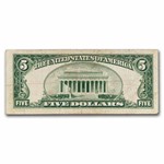 1928-F $5.00 U.S. Note Red Seal VG (Fr#1531)