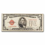 1928-F $5.00 U.S. Note Red Seal VG (Fr#1531)