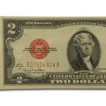 1928-G $2.00 U.S. Note Red Seal AU (Fr#1508)