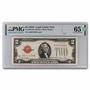 1928-G $2.00 U.S. Note Red Seal CU-65 EPQ PMG (Fr#1508)