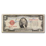 1928-G $2 U.S. Note Red Seal G (Fr#1508) Lucky Pusan Korea 1950