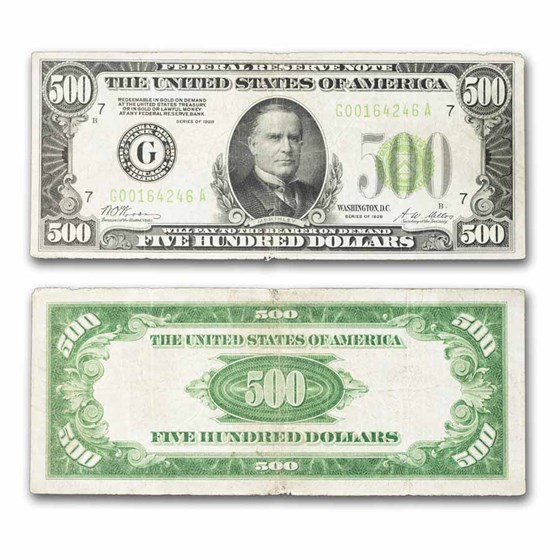 1928 (G-Chicago) $500 FRN Fine (Fr#2200-G) LGS