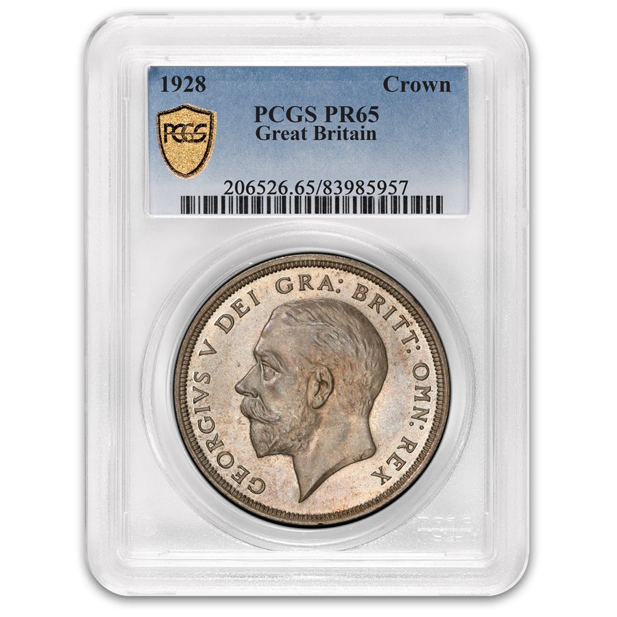 1928 Great Britain Silver Crown George V PR-65 PCGS