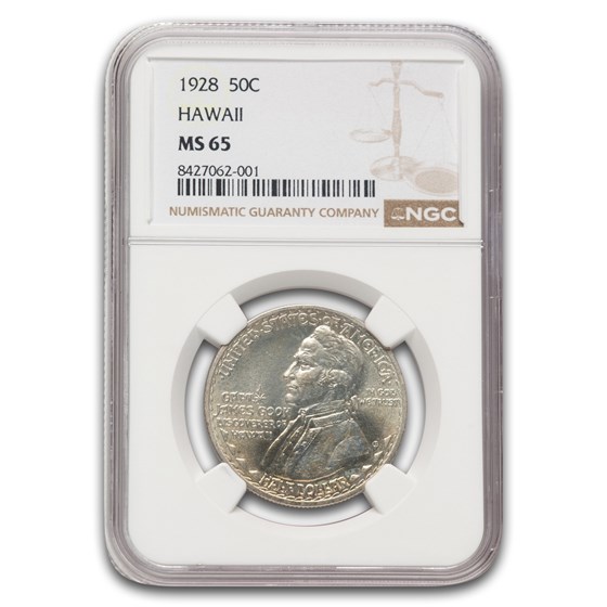 1928 Hawaii Sesquicentennial Half Dollar Commem MS-65 NGC