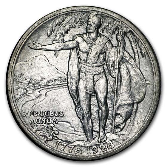 1928 Hawaiian Sesquicentennial Half Dollar AU 1928 Hawaiian Sesquicentennial Half Dollar AU