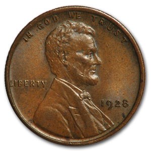 1928 Lincoln Cent BU (Brown) 1928 Lincoln Cent BU (Brown)