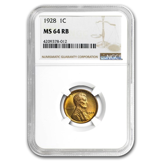 1928 Lincoln Cent MS-64 NGC (Red/Brown) 1928 Lincoln Cent MS-64 NGC (Red/Brown)