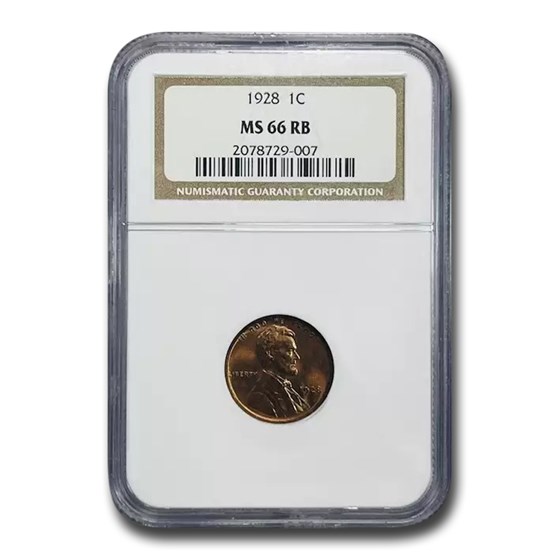 1928 Lincoln Cent MS-66 NGC (Red/Brown) 1928 Lincoln Cent MS-66 NGC (Red/Brown)