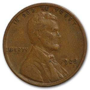 1928 Lincoln Cent XF 1928 Lincoln Cent XF