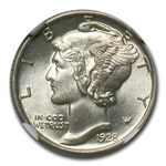 1928 Mercury Dime MS-65 NGC (FB)