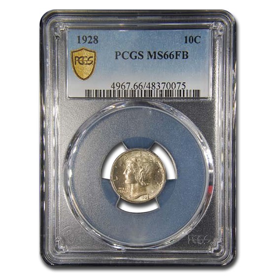 1928 Mercury Dime MS-66 PCGS (FB) 1928 Mercury Dime MS-66 PCGS (FB)
