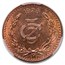 1928 Mexico Bronze 5 Centavos Large Date MS-64 PCGS (Red/Brown)