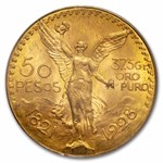 1928 Mexico Gold 50 Pesos MS-63 PCGS