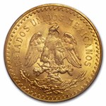 1928 Mexico Gold 50 Pesos MS-63 PCGS
