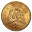 1928 Mexico Gold 50 Pesos MS-63 PCGS