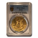 1928 Mexico Gold 50 Pesos MS-63 PCGS