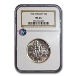 1928 Oregon Trail Commemorative Half Dollar MS-65 NGC