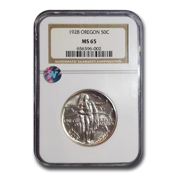 1928 Oregon Trail Commemorative Half Dollar MS-65 NGC 1928 Oregon Trail Commemorative Half Dollar MS-65 NGC