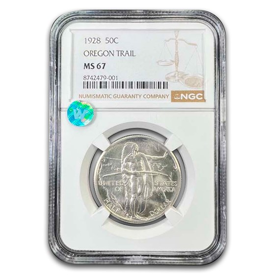 1928 Oregon Trail Commemorative Half Dollar MS-67 NGC