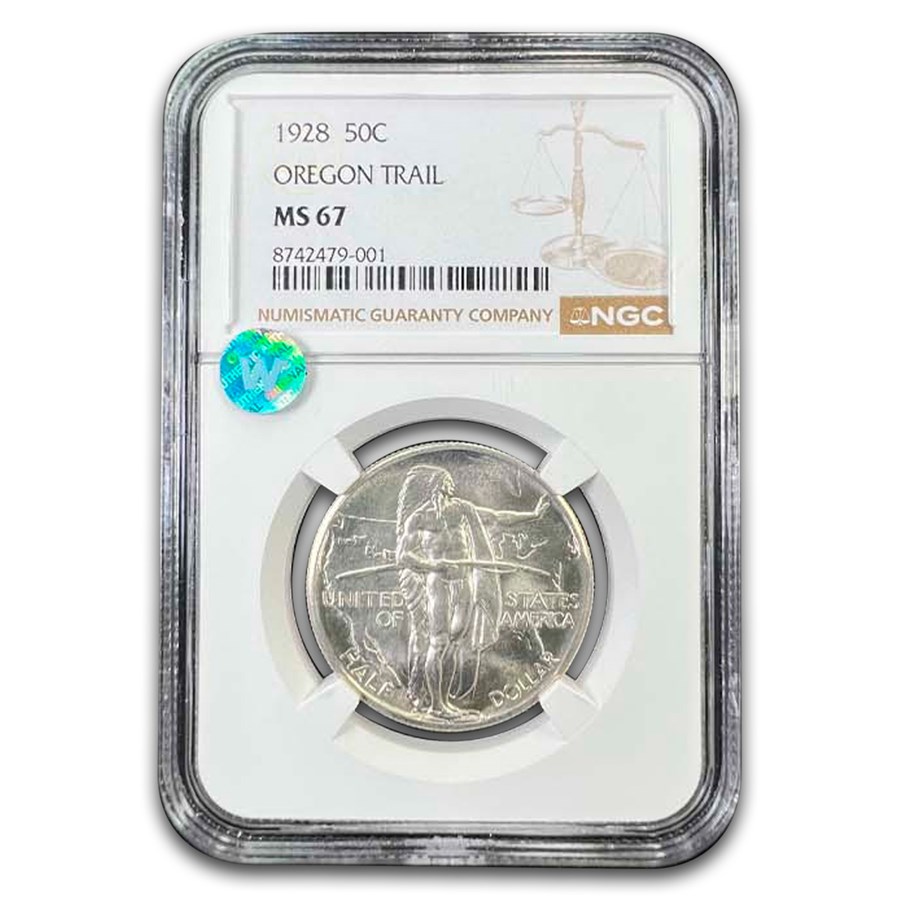 1928 Oregon Trail Commemorative Half Dollar MS-67 NGC