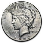 1928 Peace Dollar Fine Details (Cleaned)