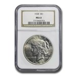 1928 Peace Dollar MS-61 NGC