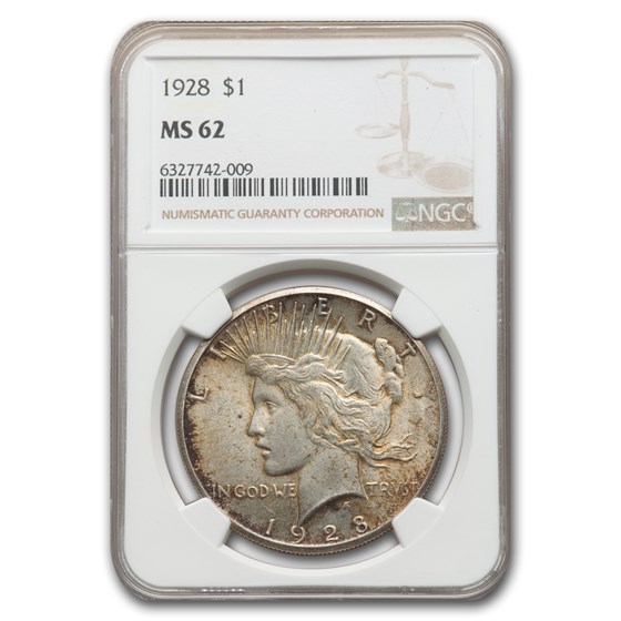 1928 Peace Dollar MS-62 NGC 1928 Peace Dollar MS-62 NGC
