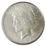 1928 Peace Dollar MS-62 PCGS