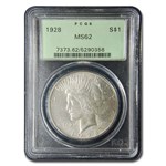 1928 Peace Dollar MS-62 PCGS