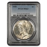 1928 Peace Dollar MS-63 PCGS