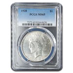 1928 Peace Dollar MS-65 PCGS