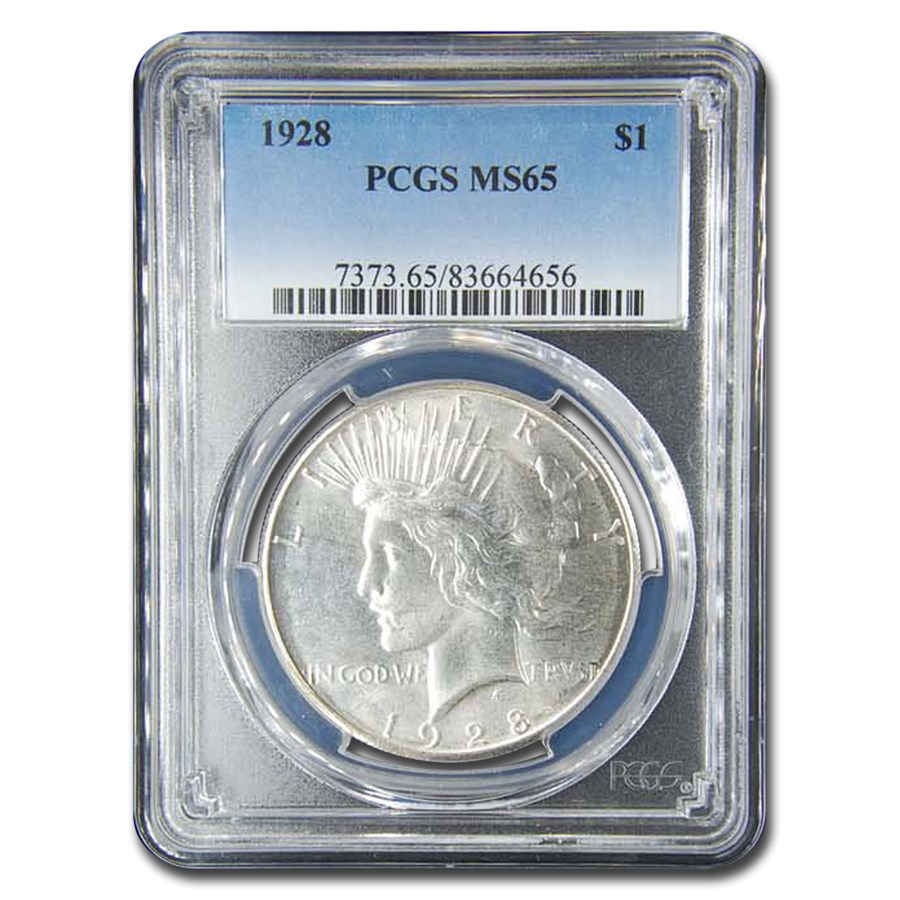 1928 Peace Dollar MS-65 PCGS