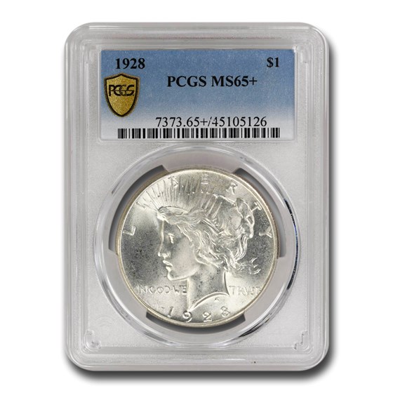 1928 Peace Dollar MS-65+ PCGS 1928 Peace Dollar MS-65+ PCGS