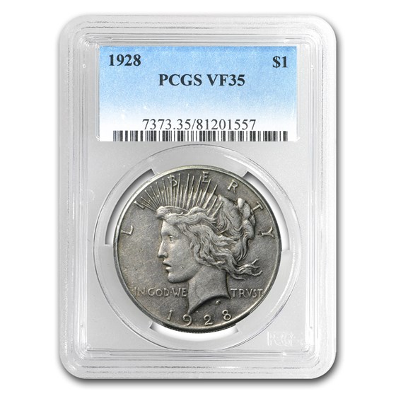 1928 Peace Dollar VF-35 PCGS 1928 Peace Dollar VF-35 PCGS