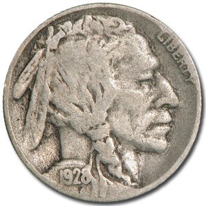1928-S Buffalo Nickel Good+