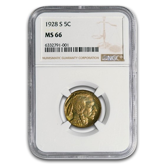 1928-S Buffalo Nickel MS-66 NGC