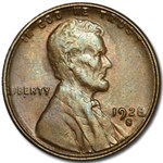 1928-S Lincoln Cent BU (Brown)
