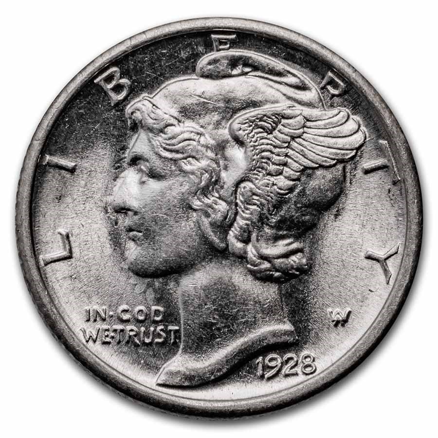 1928-S Mercury Dime BU