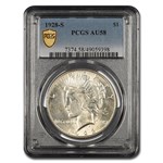 1928-S Peace Dollar AU-58 PCGS