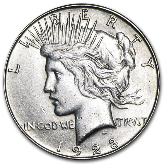 1928-S Peace Dollar AU-58 1928-S Peace Dollar AU-58