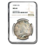 1928-S Peace Dollar MS-64 NGC