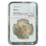 1928-S Peace Dollar MS-64 NGC
