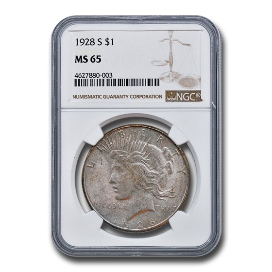 1928-S Peace Dollar MS-65 NGC 1928-S Peace Dollar MS-65 NGC