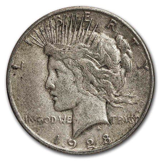 1928-S Peace Dollar VG/VF 1928-S Peace Dollar VG/VF