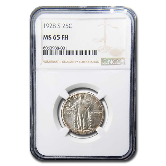 1928-S Standing Liberty Quarter MS-65 NGC (FH, Large S)