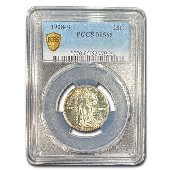 1928-S Standing Liberty Quarter MS-65 PCGS 1928-S Standing Liberty Quarter MS-65 PCGS