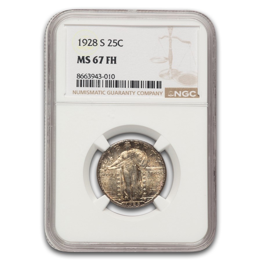 1928-S Standing Liberty Quarter MS-67 NGC (FH)