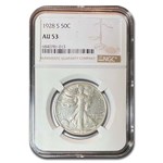 1928-S Walking Liberty Half Dollar AU-53 NGC