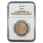 1928-S Walking Liberty Half Dollar AU-55 NGC